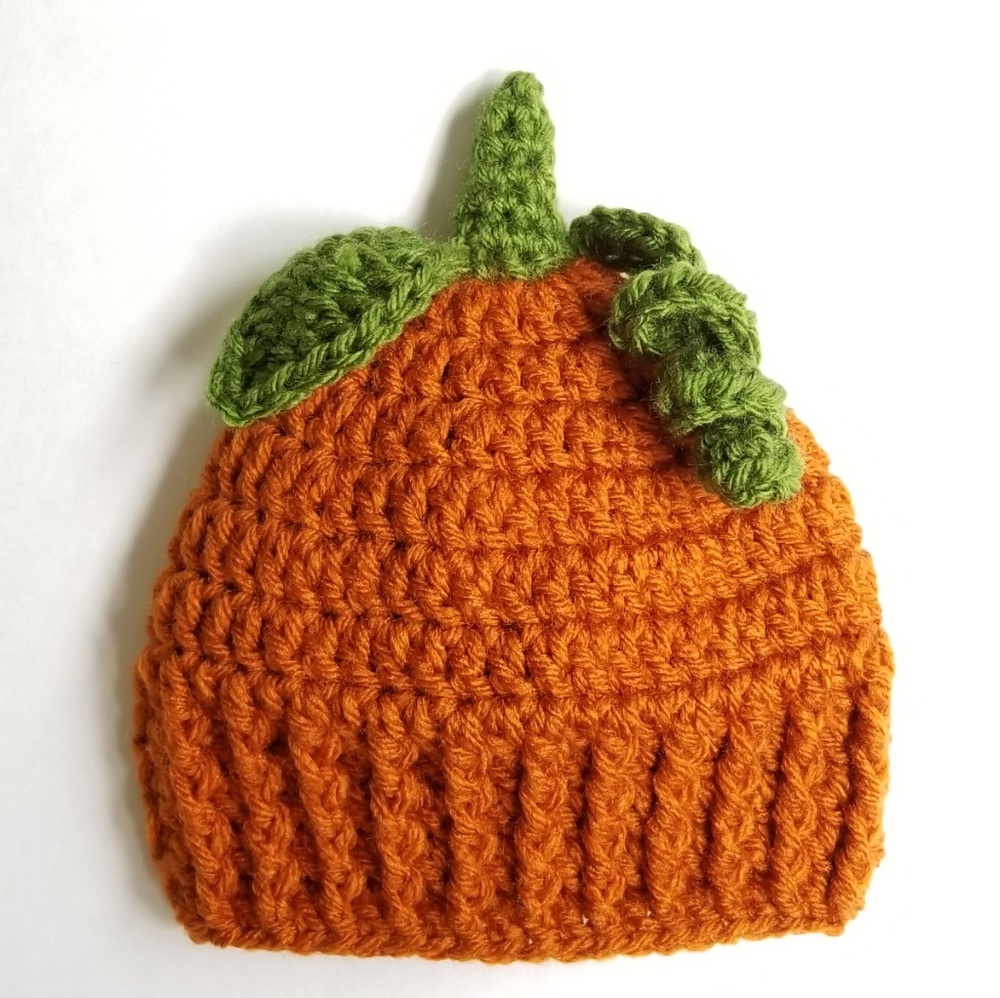 Baby Boy Pumpkin Hat Newborn  - 12 Months